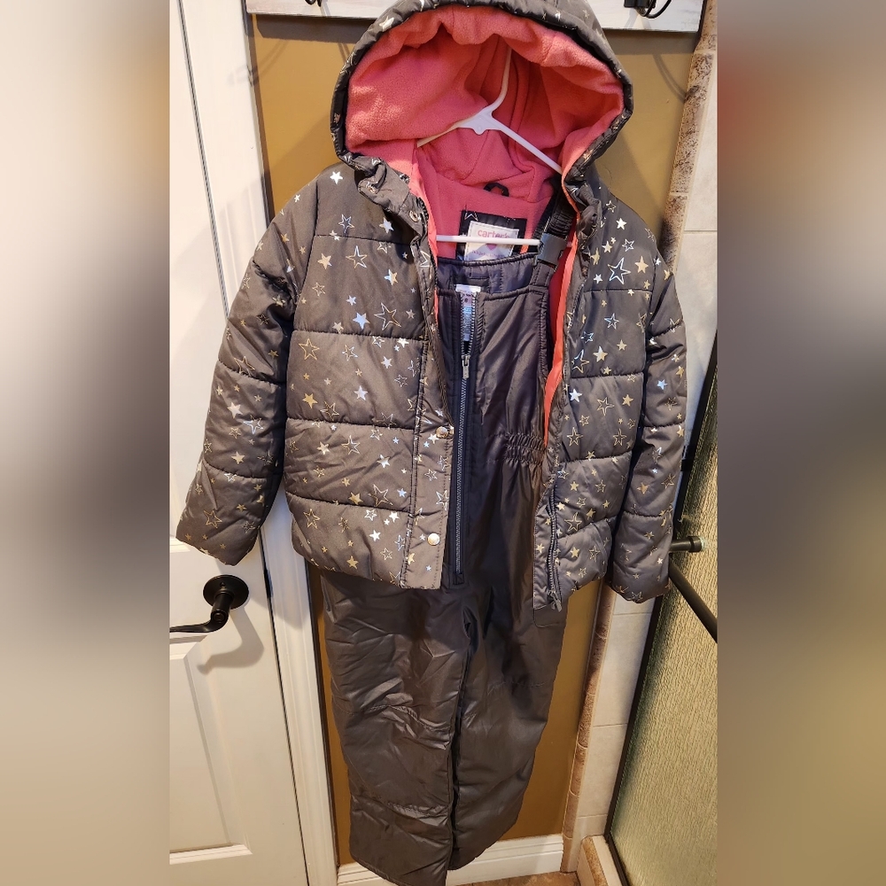 Carter's Snow Bib And Jacket Size 8